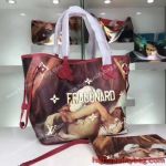 Higher Class Knockoff Louis Vuitton NEVERFULL MM Womens Red Handbag shop online